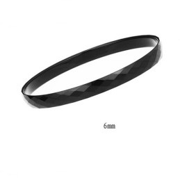 Brățară Neagră Din Tungsten, Finisată Cu Lustruire Intensă, C888