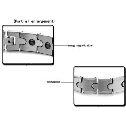 Brățară Magnetică Cu Energie Și Sănătate Din Tungsten Și Grâu C440