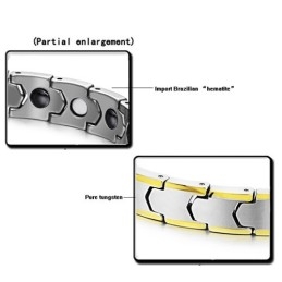 Brățară Din Argint Și Tungsten Placată Cu Aur De 18K C933