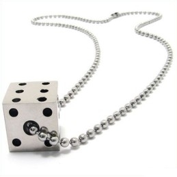 Pandantiv Colier Din Titan Pur Cool Man Solid Dice
