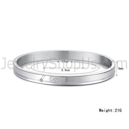 Brățări Tatanium „Love” Pentru Cupluri Cu Pietre C874