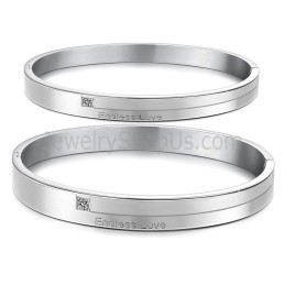 Brățară Tatanium „Endless Love” Pentru Cupluri Cu Pietre C870