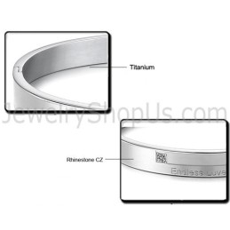 Brățară Tatanium „Endless Love” Pentru Cupluri Cu Pietre C870