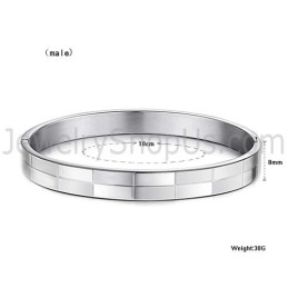 Brățări Simple Cu Grilă Din Titaniu Pentru Cupluri C855