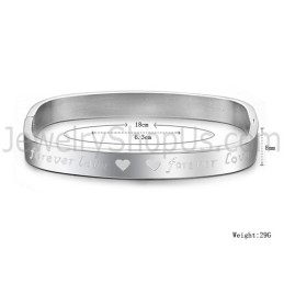 Brățări De Cuplu Pătrate Tatanium „Foreverlove” C865