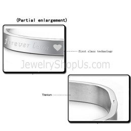 Brățări De Cuplu Pătrate Tatanium „Foreverlove” C865
