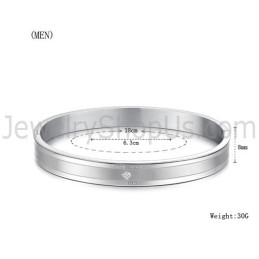 Brățară Tatanium „Ture Love Forever” Pentru Cupluri Cu Pietre C861