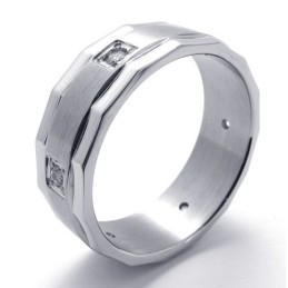 Inel De Titan Cu Diamant