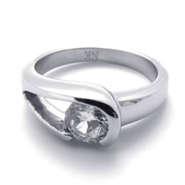 Inel De Titan Cu Diamant