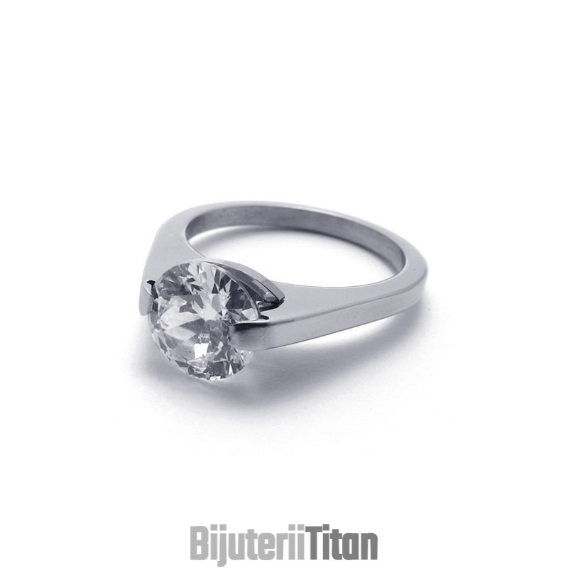 Inel De Titan Cu Diamant Inel De Titan Cu Diamant
