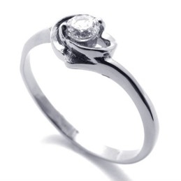 Inel De Titan Cu Diamant Pentru Femei