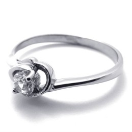 Inel De Titan Cu Diamant Pentru Femei
