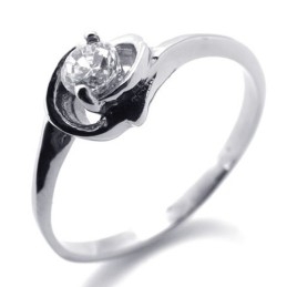 Inel De Titan Cu Diamant Pentru Femei