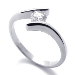 Inel De Titan Cu Diamant Pentru Femei