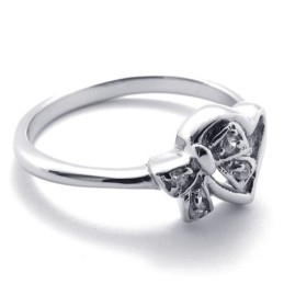 Inel De Titan Cu Diamant Pentru Femei