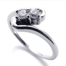 Inel De Titan Cu Diamant Pentru Femei