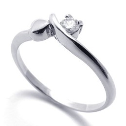 Inel De Titan Cu Diamant