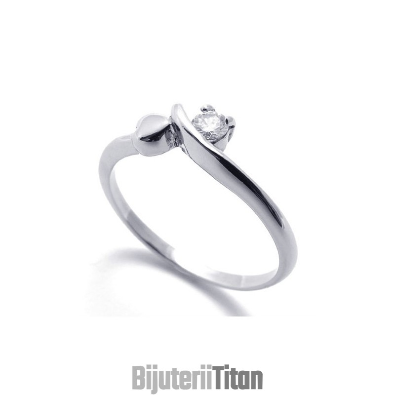Inel De Titan Cu Diamant