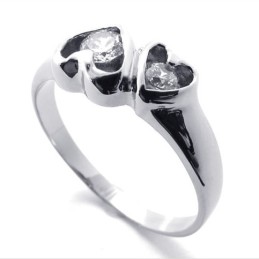 Inel De Titan Cu Diamant Pentru Femei
