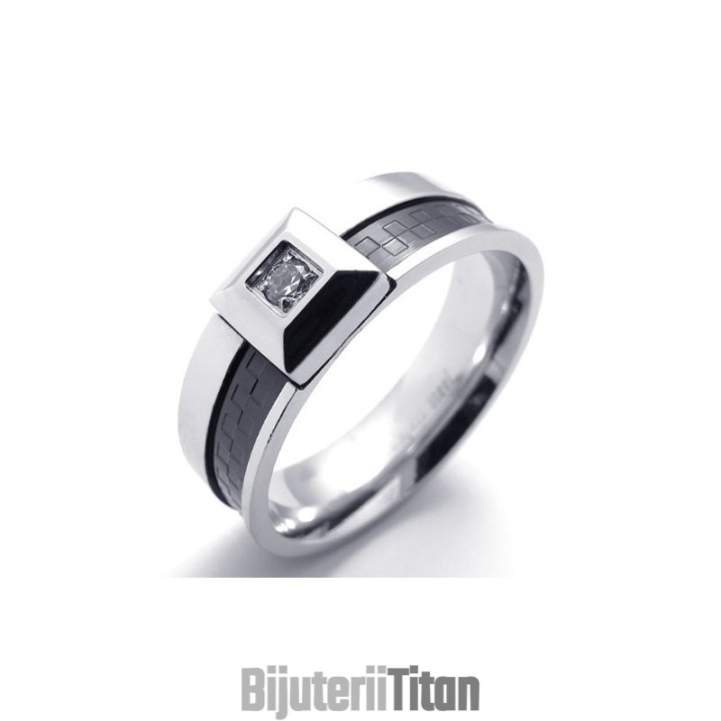 Inel De Titan Cu Diamant