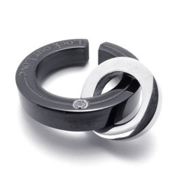 Pandantiv Din Titan Black Diamond Lovers Pentru Femei