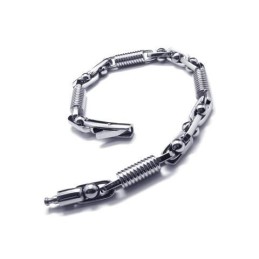 Brățară Bărbătească Din Argint 316L, Titan Pur, Cu Pandantive