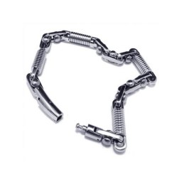 Brățară Bărbătească Din Argint 316L, Titan Pur, Cu Pandantive