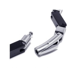 Brățară Bărbătească Din Titan Pur, Argint, Cu Pandantiv