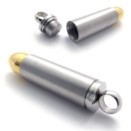 Pandantiv Din Titan Cu Accent Auriu Bullet