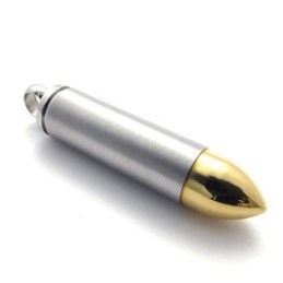 Pandantiv Din Titan Cu Accent Auriu Bullet