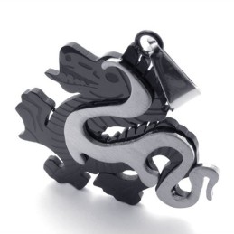 Pandantiv Din Titan Dragon Negru
