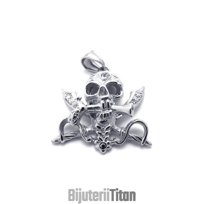 Pandantiv Din Titan Cu Craniu