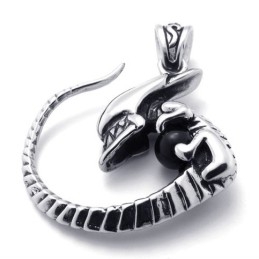 Pandantiv Din Titan Cu Diamant Negru