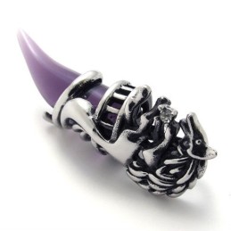 Pandantiv Din Titan Cu Corn Violet