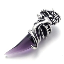 Pandantiv Din Titan Cu Corn Violet