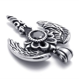 Pandantiv Din Titan Cu Gemă Wings