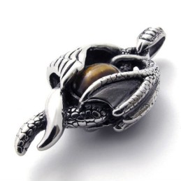 Pandantiv Din Titan Cu Gemă Wing Claw