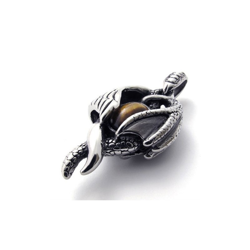 Pandantiv Din Titan Cu Gemă Wing Claw Pandantiv Din Titan Cu Gemă Wing Claw
