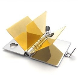 Pandantiv Din Titan Cu Iubitori De Cărți Din Aur