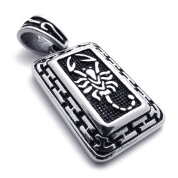 Pandantiv Din Titan Cu Etichetă De Identificare Scorpion Dog Tag