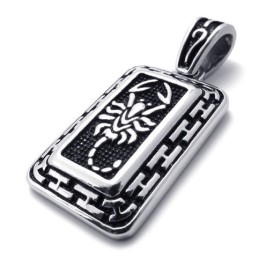 Pandantiv Din Titan Cu Etichetă De Identificare Scorpion Dog Tag