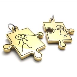 Pandantiv Din Titan Gold Lovers