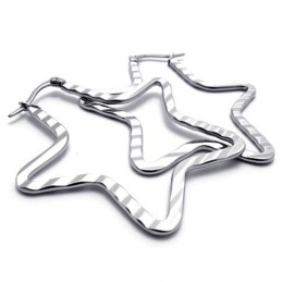 Cercei Din Titan Cu Stea