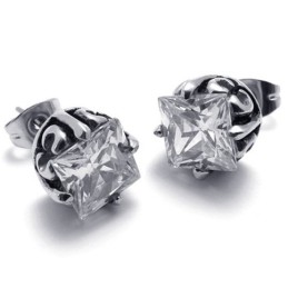 Cercei Din Titan Cu Diamant