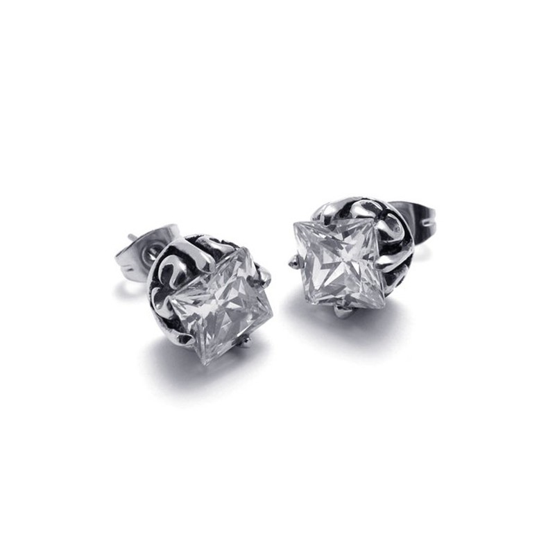 Cercei Din Titan Cu Diamant