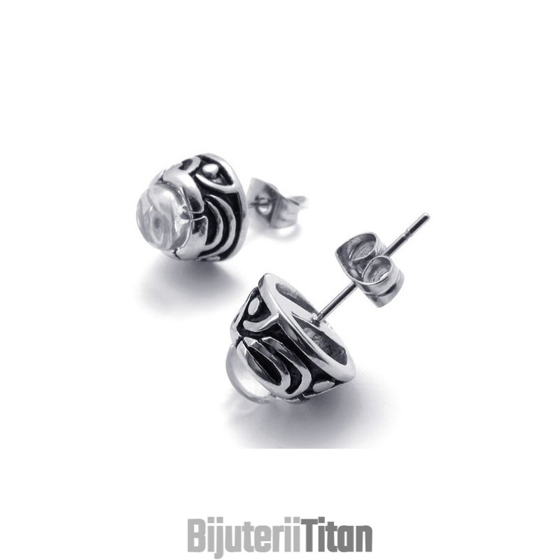 Cercei Din Titan Cu Diamant Cercei Din Titan Cu Diamant