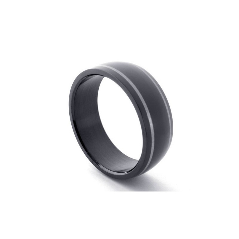 Inel Negru Din Titan