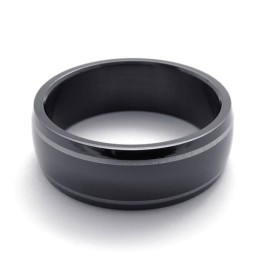 Inel Negru Din Titan