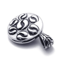 Pandantiv Taichi Cu Pietre Albe Și Negre Din Titan