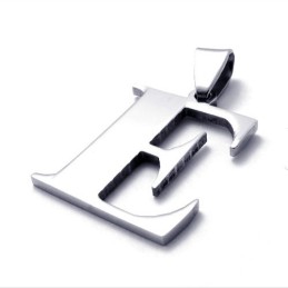 Pandantiv Din Titan Cu Litera E